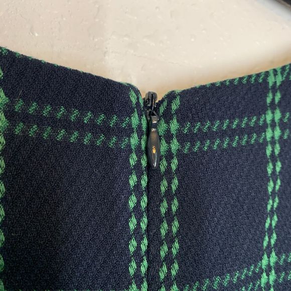 Vince Camuto Woven Plaid Cap Sleeve Dress Size 14 - Picture 5 of 8